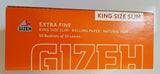 Brand New Gizeh Slim King Size Rolling Papers 50x33 Booklets 14.0 g/m Extra Fine - benz-market