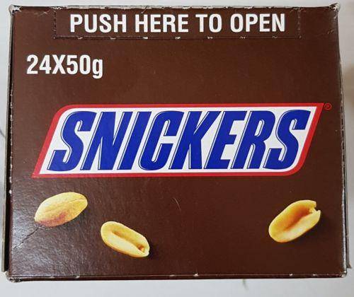 Snickers Candy Bar Lot Of 24X50Gr Kosher Fresh - Snacks