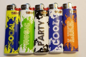 Bic Lighters Lot Of 5 Collection Original - Bic