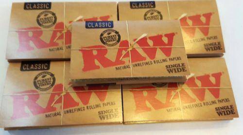 Lot Of 5X100 Booklets Raw Natural Unrefined Rolling Papers Small 70Mm - Rolling Papers