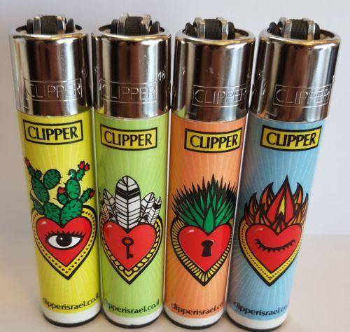 4 Clipper Lighters Vip Corazones Collection - Clipper Lighters