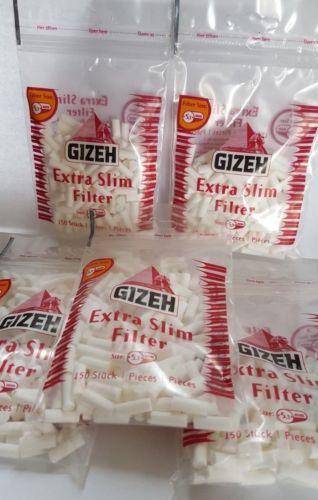  Gizeh Slim Active Carbon Filters, 6 mm - 20 Bags : Health &  Household