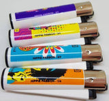 4 Clipper Lighters Hippie Passion Collection - Clipper Lighters